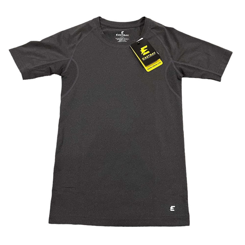 Grey Eastbay Compression Grade School Boys T-shirt size Large 14/16